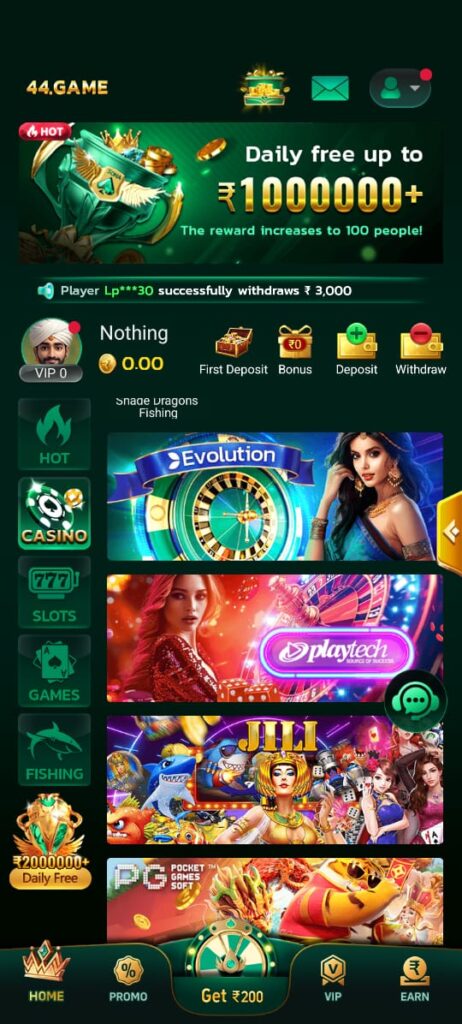 44 Game Slots